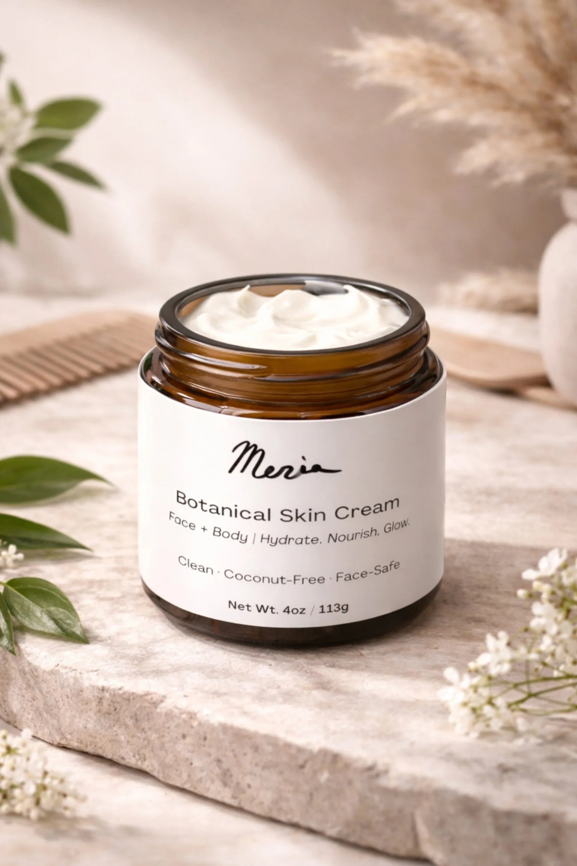 Meria Botanical Skin Cream — Face and Body Moisturizer